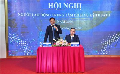 Trung tâm Dịch vụ kỹ thuật 1: Hội nghị Người lao động thành công, lan tỏa khí thế mới cho năm 2025