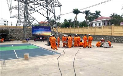 PTC1 tổ chức đào tạo sử dụng máy hàn nhiệt nhôm nhằm nâng cao năng lực ứng phó sự cố thiên tai