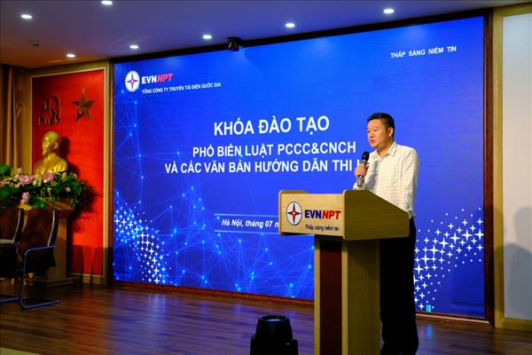 PTC1 tổ chức thành công khóa đào tạo phổ biến Luật Phòng cháy chữa cháy và Cứu nạn cứu hộ