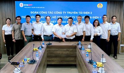 Công ty Truyền tải điện 2 chung sức, đồng lòng hỗ trợ Công ty Truyền tải điện 1 khắc phục hậu quả bão số 3