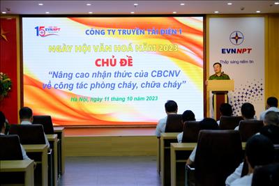 Ngày hội văn hóa Công ty Truyền tải điện 1 với chủ đề nâng cao nhận thức của CBCNV về công tác phòng cháy, chữa cháy