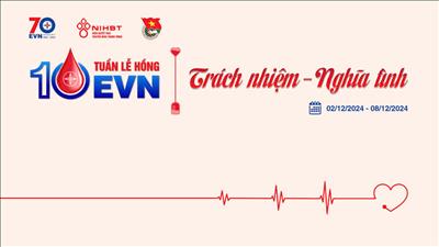 Cán bộ công nhân viên và đoàn viên Thanh niên Ban quản lý dự án các công trình điện miền Bắc hưởng ứng Tuần lễ hồng EVN lần thứ X.