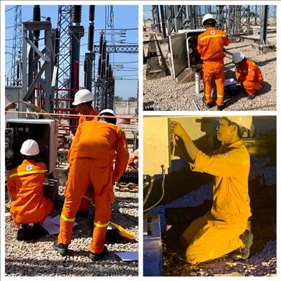 Truyền tải điện miền Tây 3 hoàn thành công trình sửa chữa lớn tại trạm 220kV Châu Đốc và trạm 220kV Kiên Bình