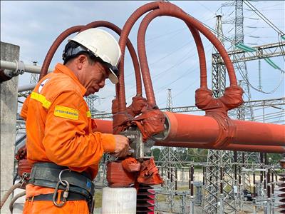 Hoàn thành sữa chữa lớn tại Trạm biến áp 500kV Tân Định, nâng cao độ tin cậy vận hành lưới điện truyền tải