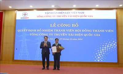 Công bố quyết định bổ nhiệm thành viên Hội đồng thành viên EVNNPT