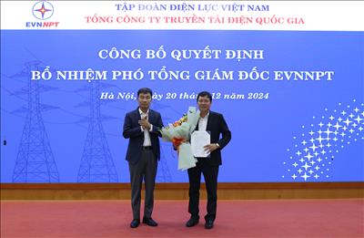 Công bố quyết định bổ nhiệm Phó Tổng Giám đốc Tổng công ty Truyền tải điện Quốc gia