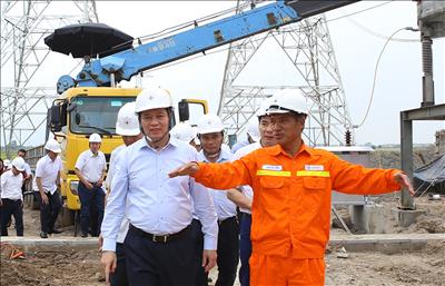 Đảng ủy Khối DNTW động viên đơn vị tham gia thi công Dự án đường dây 500kV mạch 3