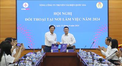 Biên bản đối thoại tại nơi làm việc cấp EVNNPT năm 2024