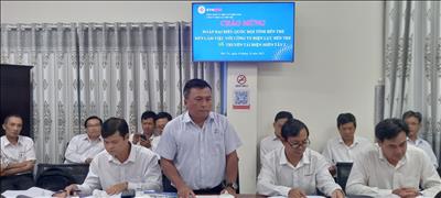 Truyền tải điện miền Tây 2 tham gia tiếp xúc, báo cáo Đoàn Đại biểu Quốc hội tỉnh Bến Tre trước kỳ họp thứ 6 Quốc hội khóa XV