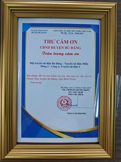 Đội Truyền tải điện Bù Đăng hỗ trợ cứu hộ cứu nạn người dân bị đuối nước
