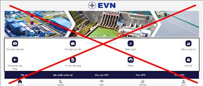 Tiếp tục xuất hiện trang web giả mạo thương hiệu EVN