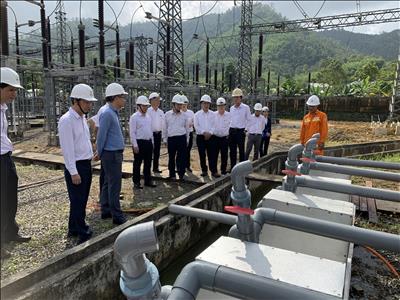 EVN kiểm tra công tác phòng chống thiên tai tại Công ty Truyền tải điện 2