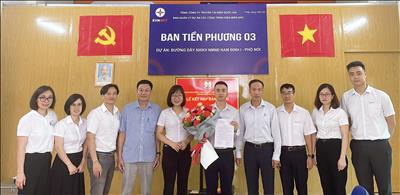 Ban QLDA các công trình điện miền Bắc kết nạp đảng viên mới trên công trường Dự án đường dây 500kV mạch 3